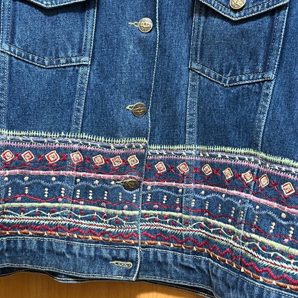 Embroidered Jean Jacket - Picture 8 of 9